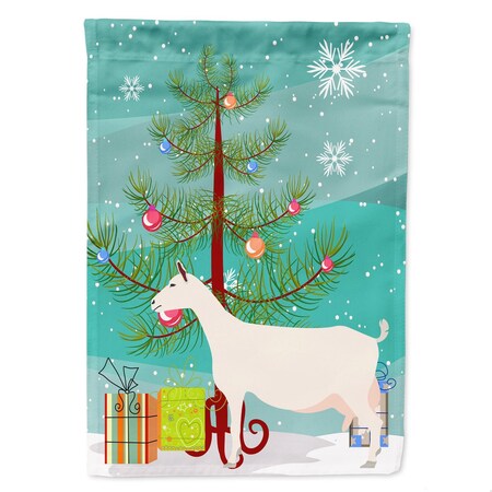 Carolines Treasures Saanen Goat Christmas Flag - Canvas House Size BB9256CHF
